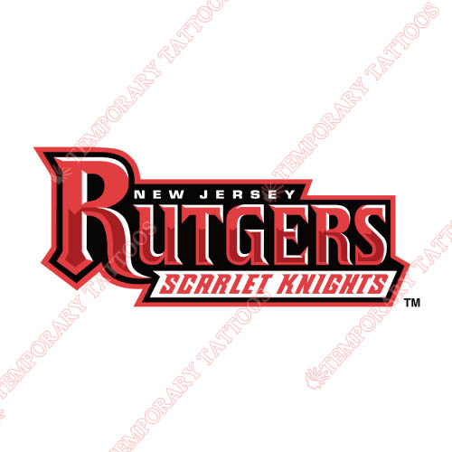 Rutgers Scarlet Knights Customize Temporary Tattoos Stickers NO.6040